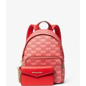 Michael Kors Maisie Extra-Small Logo 2-in-1 Backpack - Dk Sangria NWT